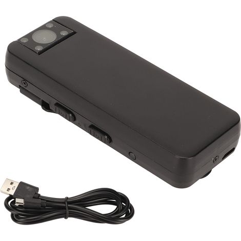 Mini Caméra Corps HD 1080P Vision Nocturne, Caméra Portative Clip Ceinture pour Vélo Voiture Sécurité Extérieur (1/5)