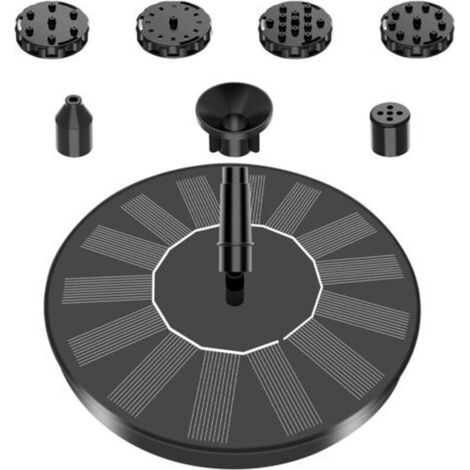 1,5-W-Solarbrunnen, 160-mm-Belüfterpumpe, Teichlaterne, automatische Wassersprühvorrichtung, schwimmende Wasseraufhängung, kleine Wasserpumpe (1/4)