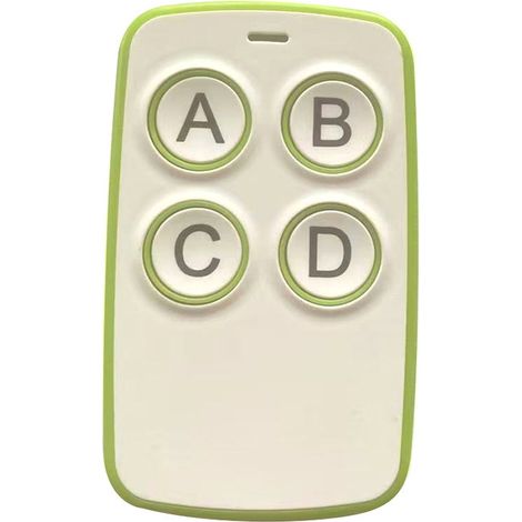 Telecomando wireless intelligente verde per cancelli garage, tapparelle e barriere d’accesso – 250–868 MHz, multi-frequenza, facile da clonare