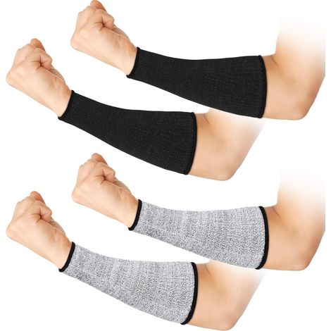 Manchette De Protection Contre Les Coupures - Niveau 5 - HPPE Nylon Spandex - Pour Bras - 2 Pièces (1/5)