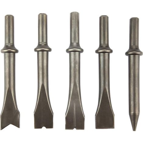 Ensemble de Burins Pneumatiques, pour Marteau Pneumatique 150/190/250 Fabriqué en Acier au Chrome Molybdène, air hammer chisel (1/5)