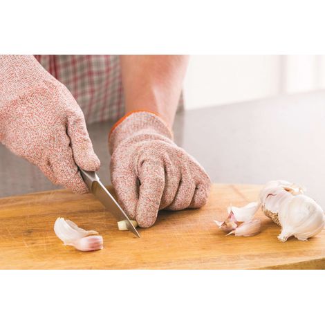 Venteo - Orange - Erwachsene - Schnittfester Küchenhandschuh - Bequemer, maschinenwaschbarer Handschuh mit guter Bewegungsfreiheit (1/5)