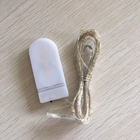 LED-Lichterkette aus Kupferdraht, für Weihnachten, Partys, Hochzeiten, Garten, Terrasse, Rasen und Heimdekoration, warmweiß (1/5)