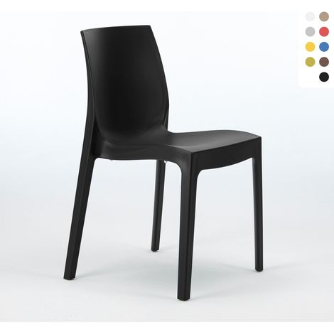 Stühle Küchenstuhl Esstischstuhl Esszimmerstuhl Grand Soleil Rome - Schwarz