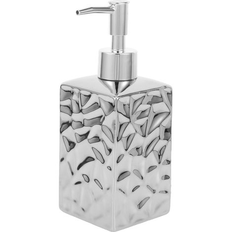 380ml Refillable Lotion Bottle in Silver Ceramic (1/5)
