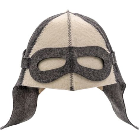 Bonnet de sauna Pilot, taille S-L, blanc, gris (1/5)
