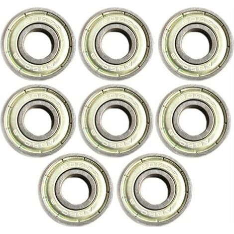 Roulement À Rouleaux 608ZZ - Acier Inoxydable - Étanche Double Face - ABEC11 - Pour Skateboard Patins Trottinette Modèles Réduits - Lot De 8 (1/5)