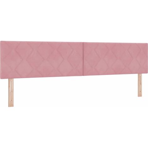 Maison Exclusive - Cabecero LED Rosa 200 cm Terciopelo (1/5)