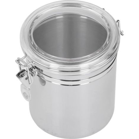 Stainless Steel Sealed Container, Airtight Food Storage Container for Kitchen Organization, Bulk Storage, Powdered Milk, Tea, Coffee (1/5)