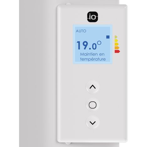 Thermor – Radiateur à inertie 1800W vertical blanc mat – Double corps de chauffe – Ultra-compact – Pour espaces confinés – 429355