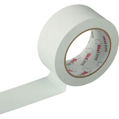 Bizline-351030 Ruban vinyle multi-usages 50 mm x 33 m x 0.15 mm blanc