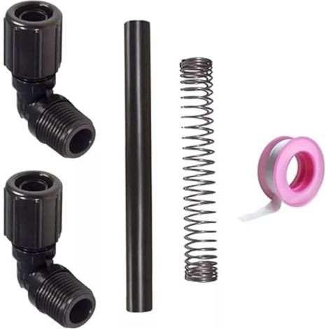 Kit de tuyau flexible R172091 pour chlorinateur de piscine Pentair Rainbow 320 et 322 (doseurs de chlore/brome). Comprend un coude R172272, un support de tuyau R171097 et du ruban téflon. (1/5)