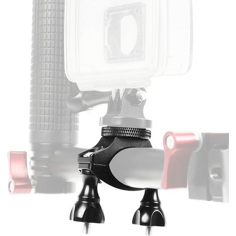 Adecuado para cámara GoPro 13 con rosca de 1/4 de pulgada para clip de bicicleta - clip de bicicleta - soporte de metal (1/4)