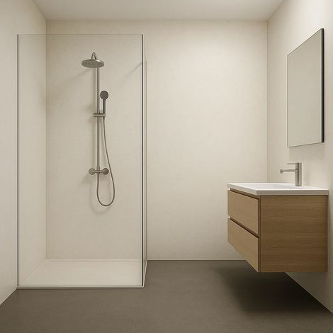 Revestimiento pared Bladel 4 paneles PVC 120x60cm - White Dover (1/5)