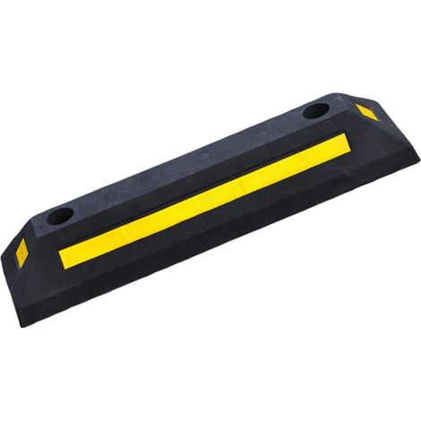 Bordures de stationnement en caoutchouc robuste avec base antidérapante pour un positionnement sécurisé du véhicule dans les garages et allées (1/5)