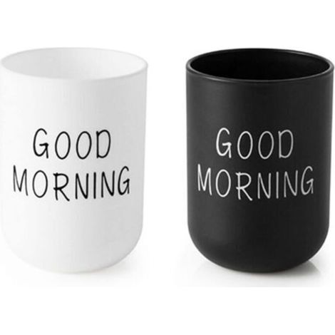 Plastikbecher fürs Badezimmer, Zahnbürstenhalter, Zahnbürstenbecher, Badezimmerbecher, Becher zur Zahnreinigung, Accessoires für Kinder und Paare - Crezuo (1/5)