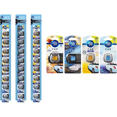EXPO CLIP STRIP AMBI PUR 4 FRAGRAN. 24PZ