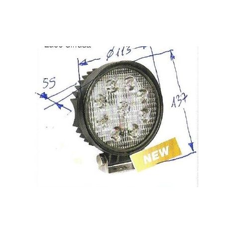 Faro lavoro 9 led 12-24V NEWGARDENSTORE 2150 lumens per trattore agricolo A28405