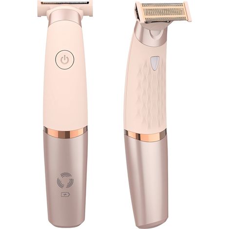 Rasoir électrique pour femme (1 pièce), rechargeable, pour un rasage sûr avec lumière intégrée, idéal pour les peaux sensibles. (1/5)