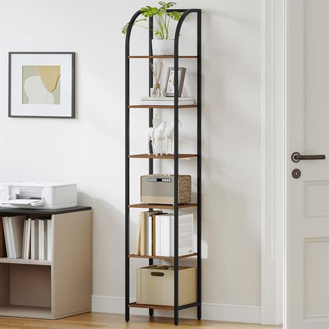 Étagères à 6 Niveaux, Bibliothèque Verticale, Étagère Ouverte (1/5)
