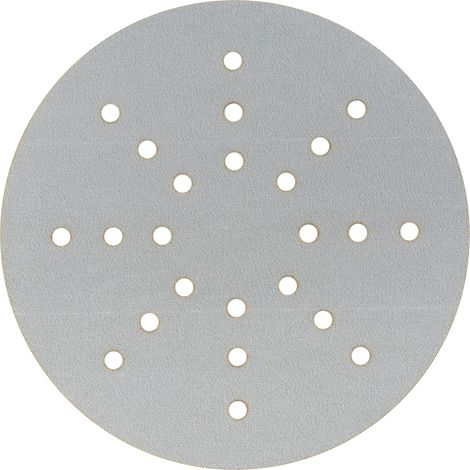 Mirka Iridium Carta abrasiva Ø 225 mm / a strappo, grana 320 / 25 dischi / Per levigatrici a secco, per pareti e soffitti / Levigatura di vernice, stucco, fondo, legno, acciaio, materiali minerali (1/3)
