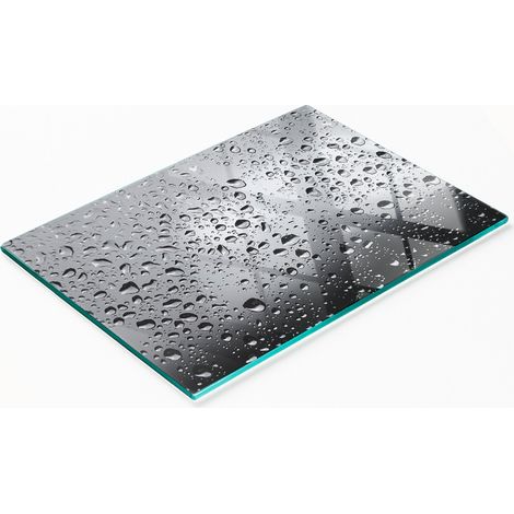 Pannello decorativo multifunzionale in vetro con stampa a gocce d'acqua, 80x52 cm. (1/5)