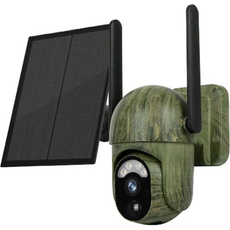 Caméra de Sécurité Solaire 4MP 4G Détection Humaine/Animale Sans Conversation Bidirectionnelle IP66 Caméra de Faune Étanche (A) (1/5)