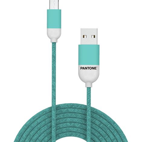 Celly PT-MC001-5L câble USB 1,5 m USB 2.0 Micro-USB A USB A Cyan (1/3)