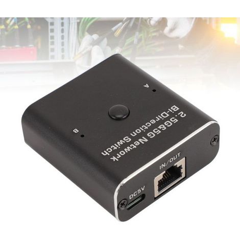 Commutateur réseau 2 Commutateur bidirectionnel réseau 2.5G 5G 2 en 1 sortie ou 1 entrée 2 sorties informatique pack (1/4)