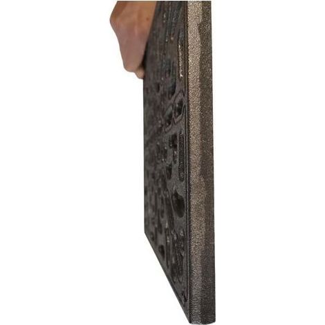 1 - Grille De Ventilation - Fonte - Design Décoratif Moderne - Pour Hottes Et Cheminées - Résistante - Gris - 25x25 Cm (1/5)