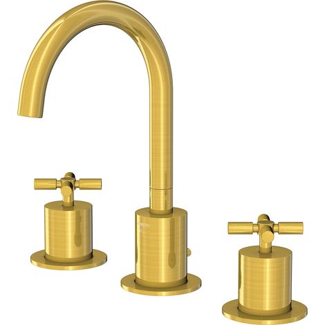 Steinberg Série 250 robinetterie de lavabo, pivotant, 3 trous, (1/4)