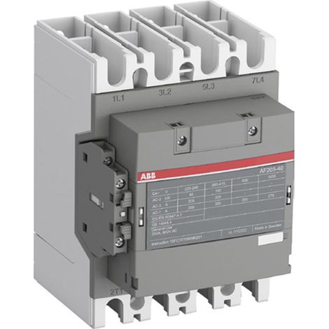 Contattore quadripolare 100-250Vac 4P+1NO+1NC 400A 132kW ABB AF265401113