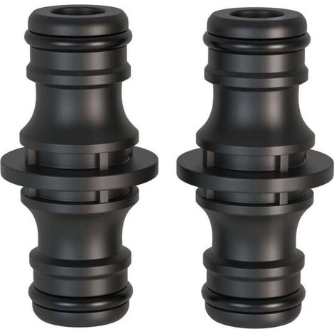 Tropfbewässerungszubehör und -anschluss, 2-teiliges Verbindungsstück, 1/2-Zoll-Doppelstecker. Verbindungsstück für sicheren Schlauchanschluss, zum Verbinden zweier Schläuche zur Verlängerung. (1/5)