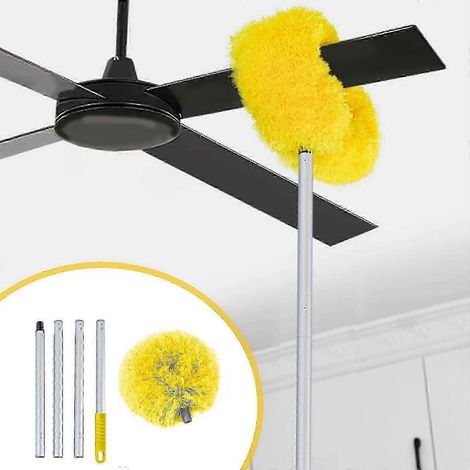 2025 Neuer Deckenventilator-Staubwedel, zum Reinigen, Mikrofaser-Staubwedel mit 47-Zoll-Verlängerungsstange, Staubwedel zum Reinigen von Deckenventilator, hoher Decke, Ofen (1/5)