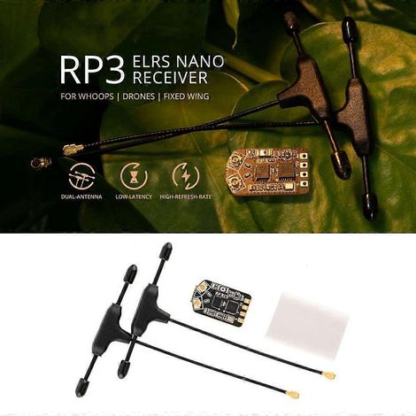Récepteur 2,4 GHz à configuration facile avec diversité d'antennes et ensemble récepteur à double antenne (1/4)