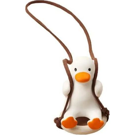 -Nouveau pendentif de voiture en petit canard jaune mignon, décoration d'intérieur de véhicule, cadeau d'anniversaire (1/5)