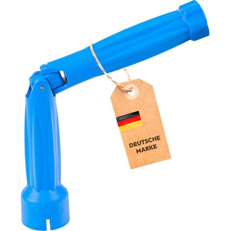 Universal WC-Sitz Montageschlüssel M8-M10, ergonomisch, blau, rutschfest (1/5)