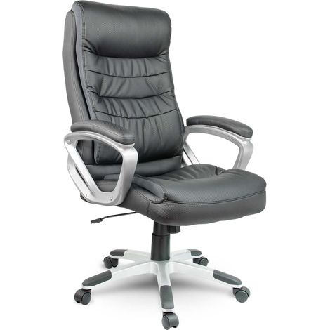Luxus burostuhl aus leder sofotel eg 226 schwarz