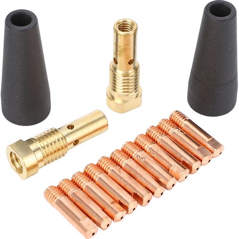 Kit 15 Buses de Contact Flux Core Sans Gaz K3493-1 avec Électrode 1mm 0,039in pour Équipement de Soudage MIG FC90/80GL (1/5)