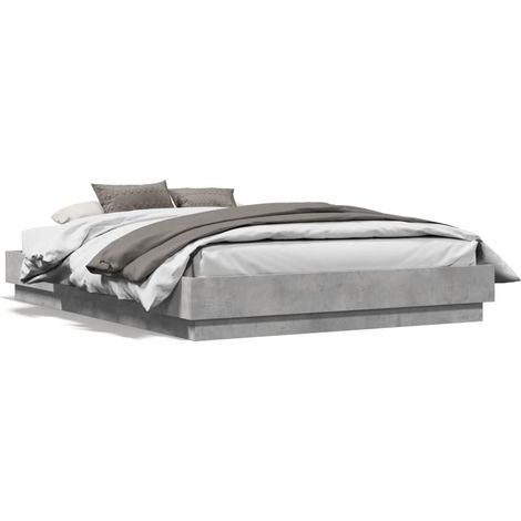 Maison Exclusive - Estructura de cama madera de ingeniería gris h