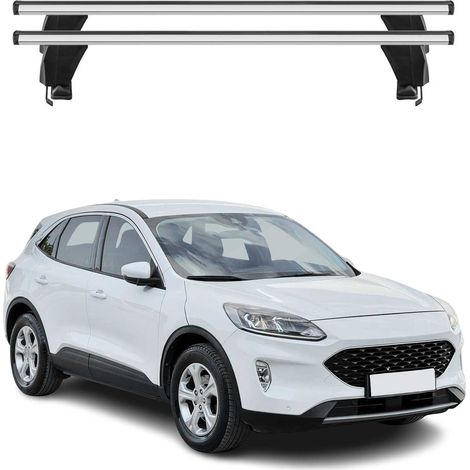 OMAC Dachträger Querträger Alu für Ford Kuga III 2019-2026 – Abschließbar – T-Nut – City-Crash-getestet – Max. 50 kg Silber (1/5)