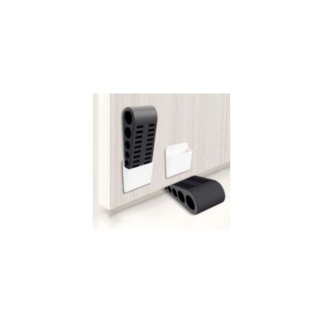 Butoirs de porte en caoutchouc noir – lot de 2, antichoc et silencieux pour votre maison - Crezuo (1/4)