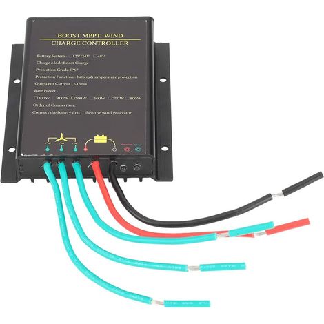 Contrôleur de charge éolienne MPPT étanche 48 V 800 W – Protection IP67 – Optimisation basse pression – Résistant aux intempéries