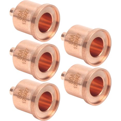 Lot de 5 embouts de torche de découpe plasma en cuivre rouge, consommables pour équipement de soudage 120927 (1/5)