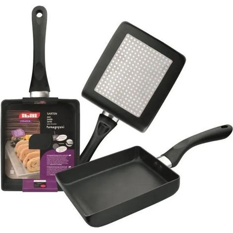 ibili Padella Tamagoyaki nera 15x18 cm antiaderente