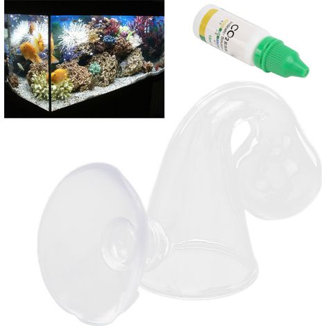 Moniteur de Dioxide de Carbone en Verre avec 15ml de Liquide de Test pour Aquarium Plante (1/5)