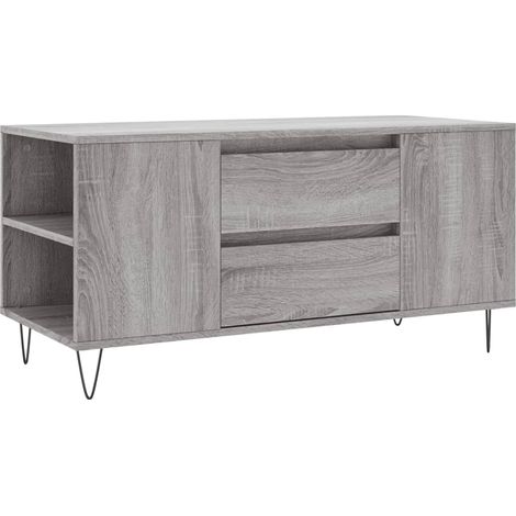 Maison Exclusive - Couchtisch Grau Sonoma 102x44,5x50 cm Holzwerk