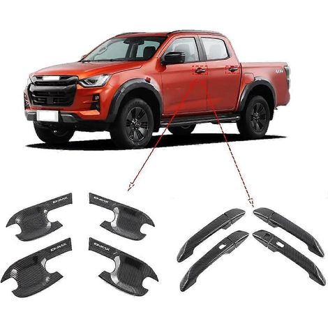 Accessoires automobiles pour Lsuzu D-MAX 2021-2023 : cache-poignée de porte, protection ABS, pièces automobiles extérieures ( ) (1/5)