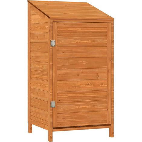 Gartenlagerung Braun 55x52x112 cm Massivholz