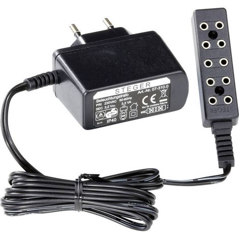 Kahlert Licht 60959 Trasformatore per illuminazione 230 V con striscia di prolunga